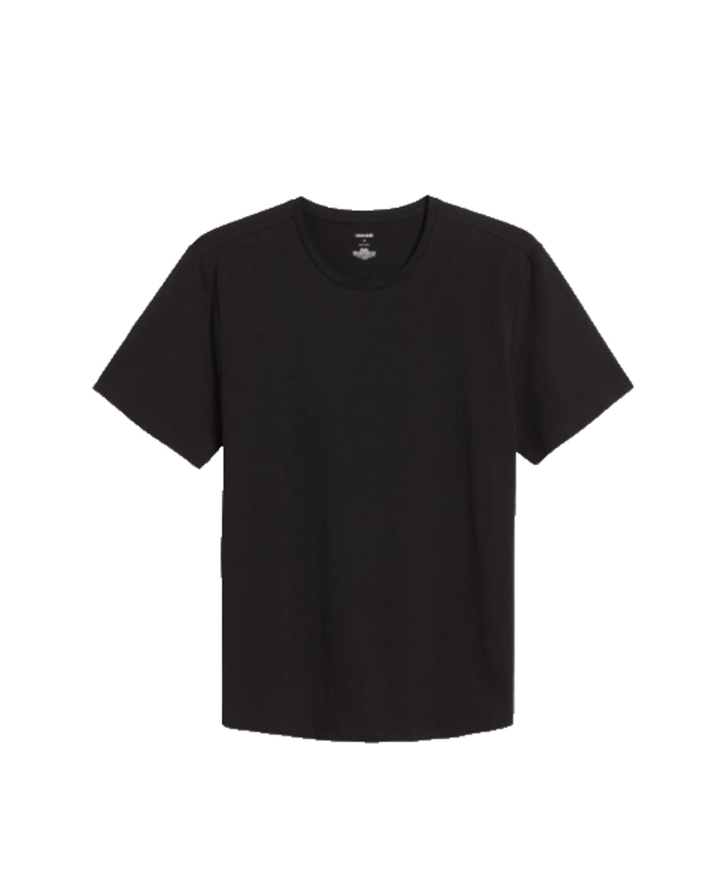 Open Edit Mens Black Short Sleeve Crewneck Cotton Blend Nordstrom T-Shirt Small